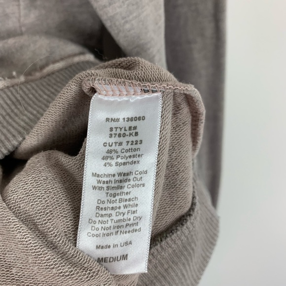 Project Social T Abby Lace-Up Tan Hoodie Medium - Picture 8 of 10